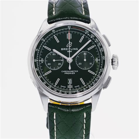 breitling premier b01 green|breitling premier b01 ab0118.